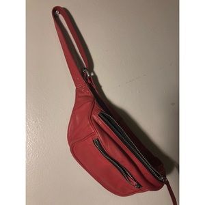 Topshop Leather Fanny Crossbody Shoulder bag